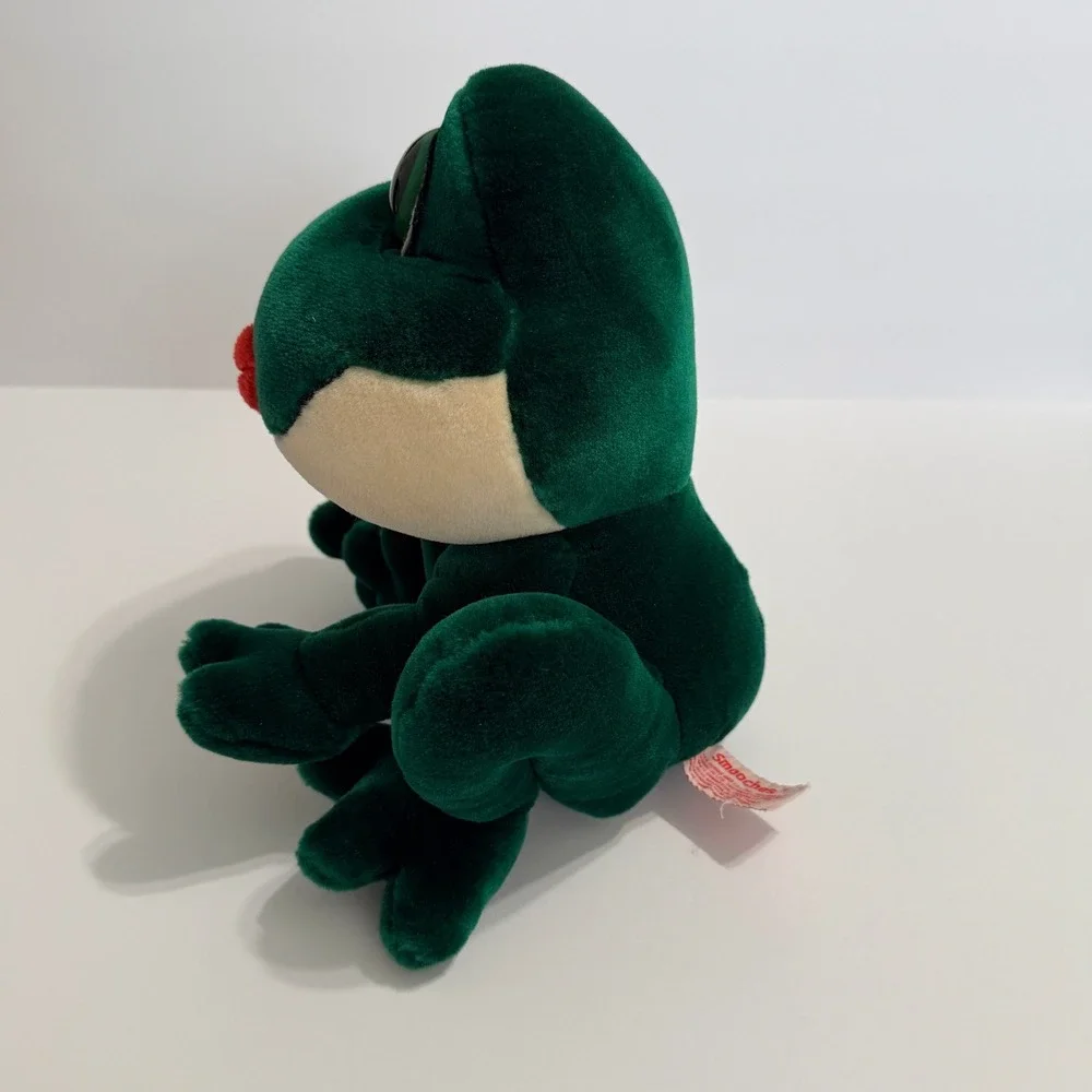 Russ Smooches Frog Plush Big‎ Eyes Red Lips Green 9 inch Polyester Fiber 25566P